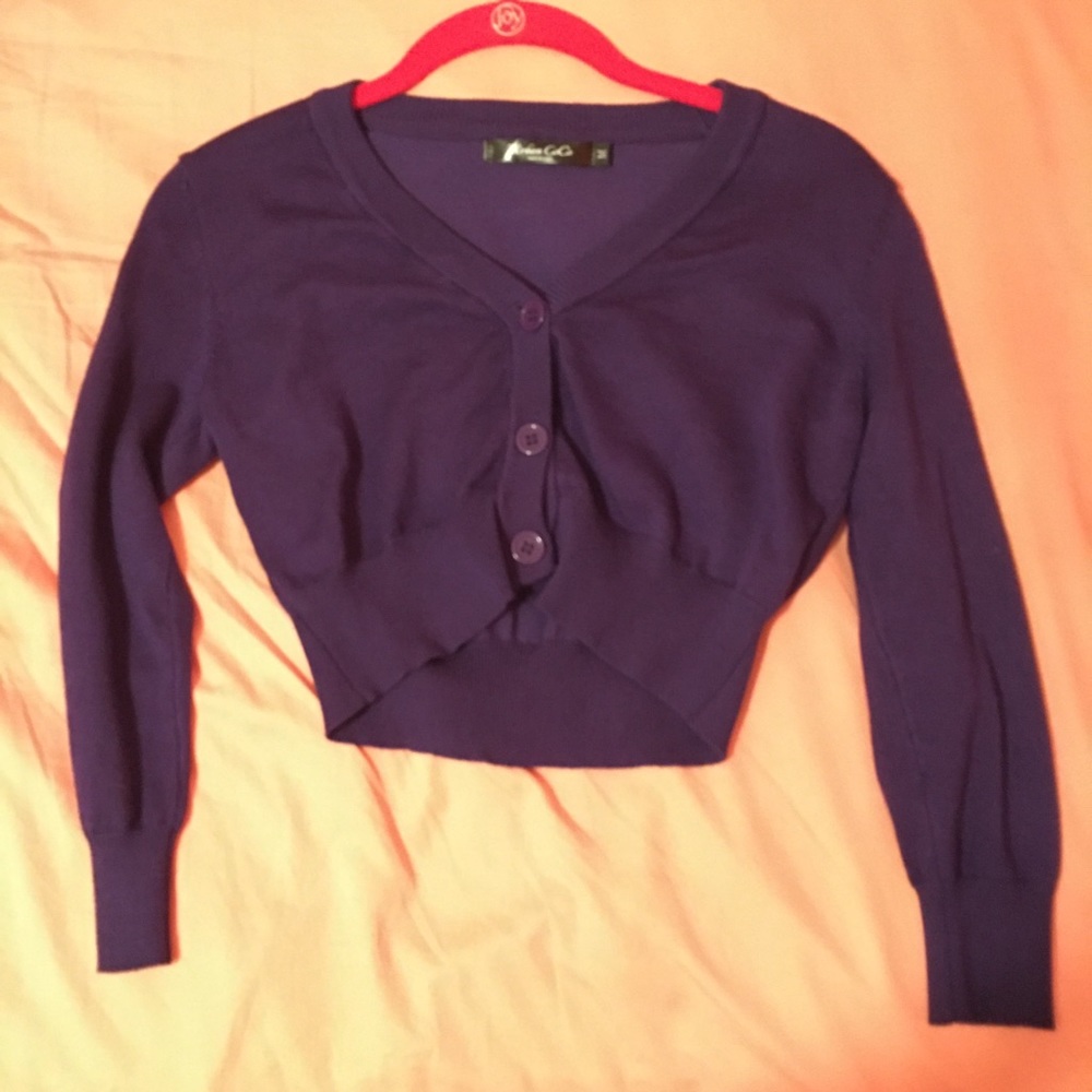 Cropped Purple Sweater ‼️